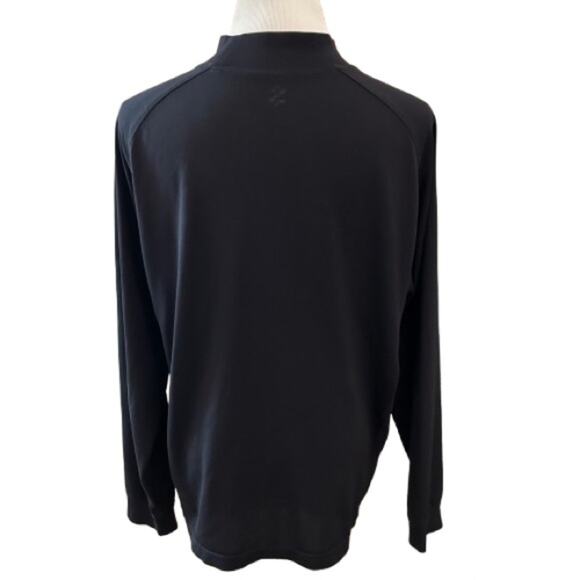 GUC IZOD Black Mock Neck Long Sleeve Tee. Size M. - Picture 3 of 5